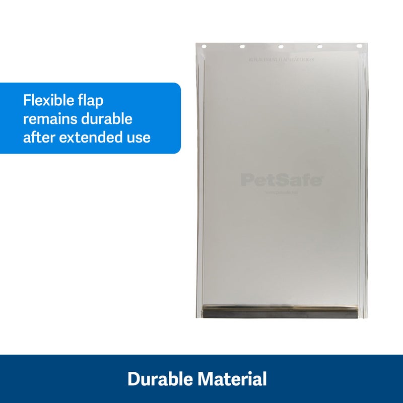 PetSafe Original Replacement Flap - Doggie Door Vinyl Replacement Flap for Sliding Glass Pet Door - Durable & Made with Non-Toxic Materials - 16 7/8" H x 10 1/8" W - Large - Image 4