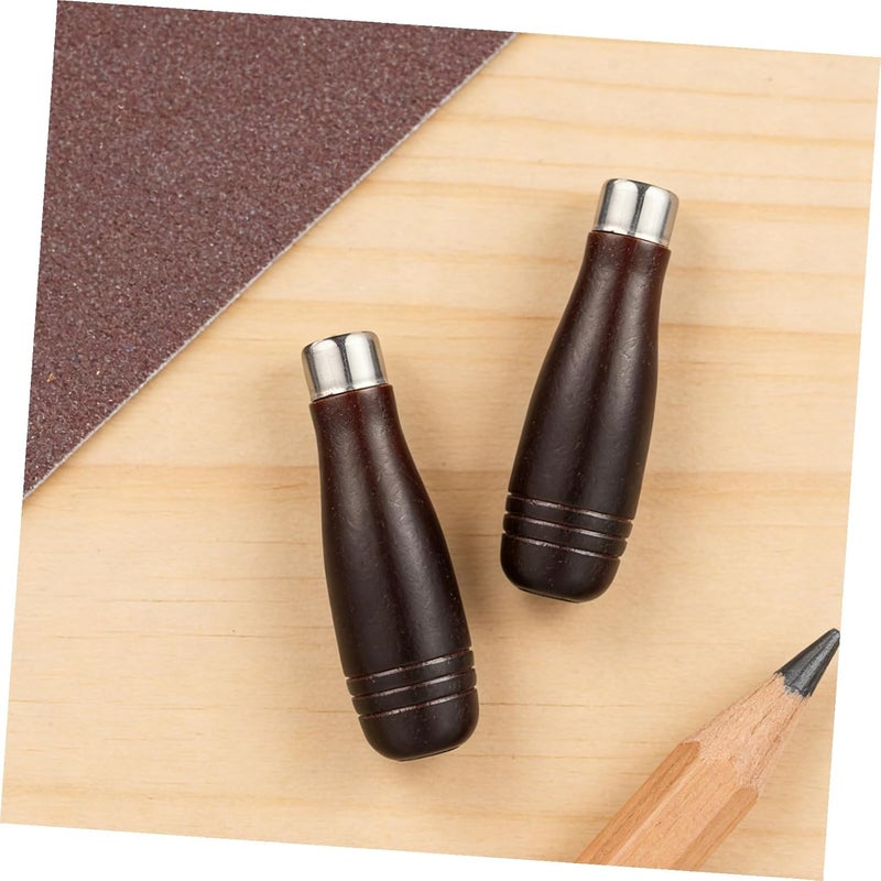 Zerodeko 6pcs Wooden File Handles Impact-Resistant Grip Ergonomic Wood Handles for Filing Tools for Woodworking Hand Tools - Image 5