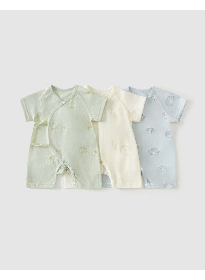 Tongtai Baby Short-sleeved Rompers Summer Thin Style Unisex Baby Clothes Newborn Onesies Crawlers Seamless Pajamas - Image 1