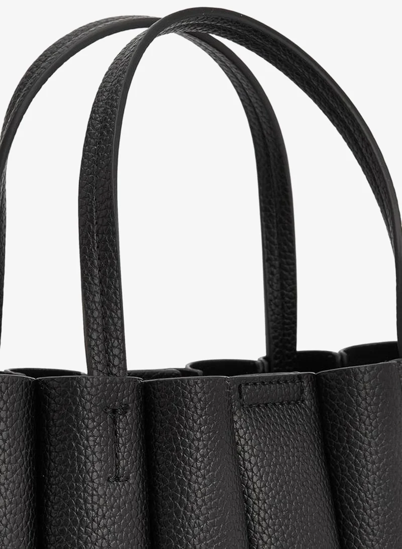 Celeste BLACK Pleated Tote Bag With Pouch for Women | Best Price UAE