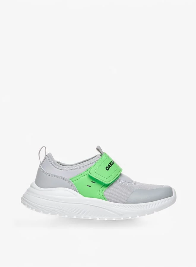 Oaklan by Shoexpress Boys Pull Tab Detail Sports Shoes with Hook and Loop Closure