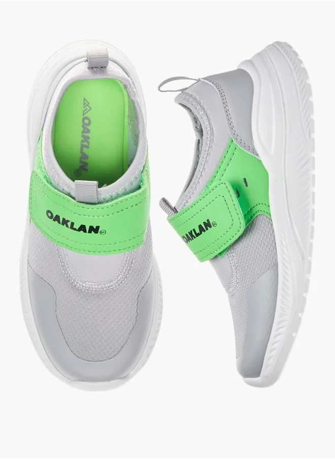 Oaklan by Shoexpress Boys Pull Tab Detail Sports Shoes with Hook and Loop Closure