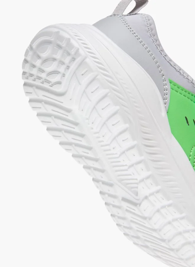 Oaklan by Shoexpress Boys Pull Tab Detail Sports Shoes with Hook and Loop Closure
