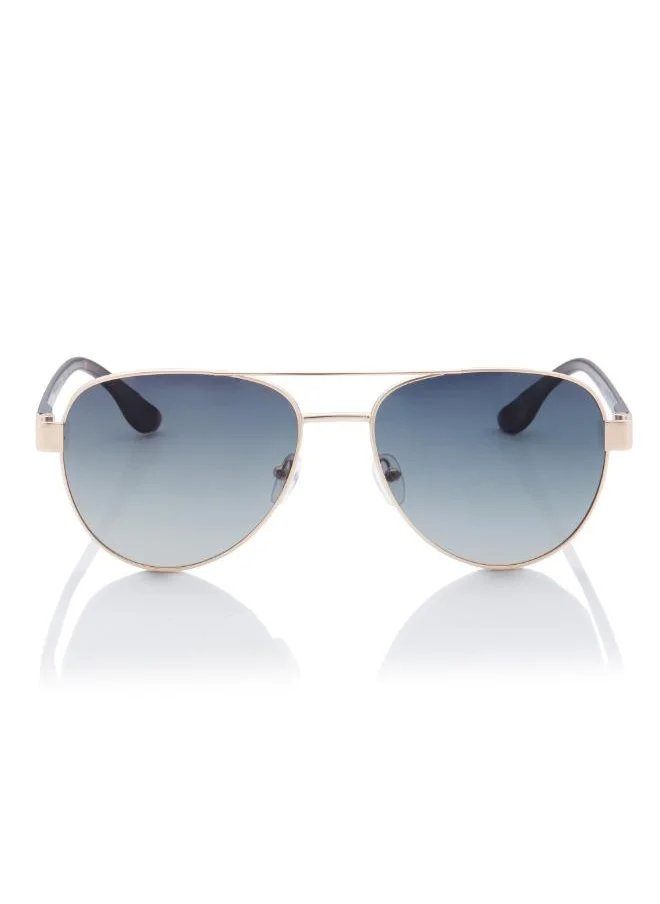 لي كوبر Polarized Sunglasses Gold Frame Gradient G15 Mirror Lens 60mm  - LC1201C02