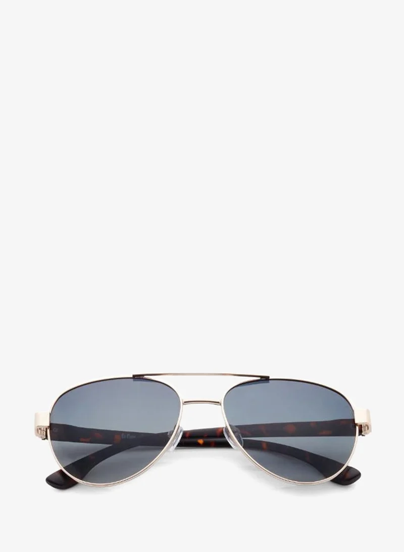 Lee Cooper  Polarized Sunglasses Gold Frame Gradient G15 Mirror Lens 60mm  - LC1201C02  | Best Price UAE