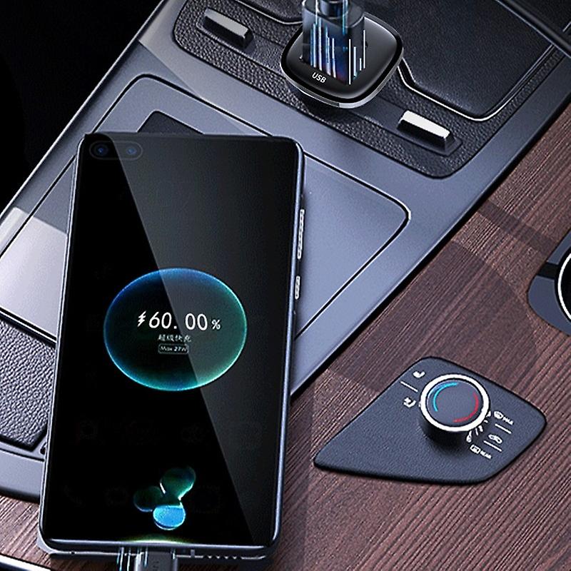 30W pd double port Super fast charging usb car charger for car mini car charging USB, Type-C interface black - Image 5