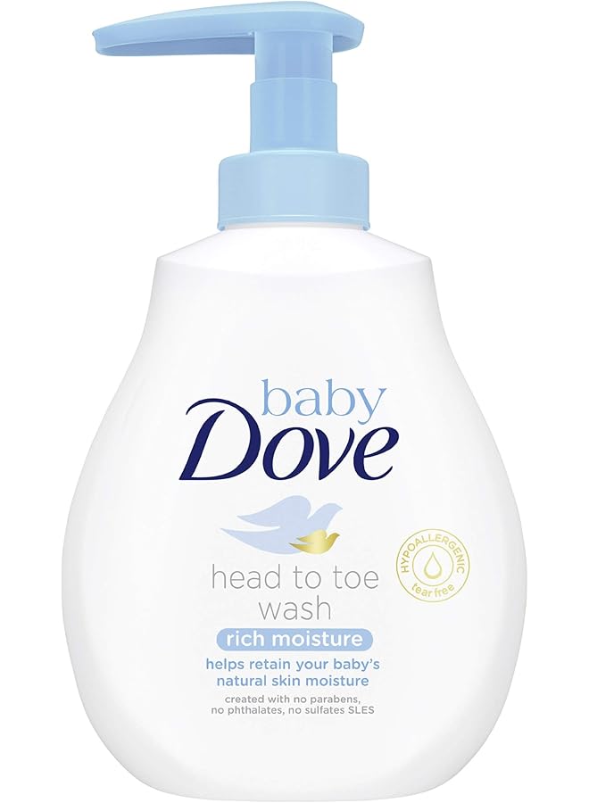 Dove Rich Moisture Head To Toe Wash For Baby 200 Ml - Image 1