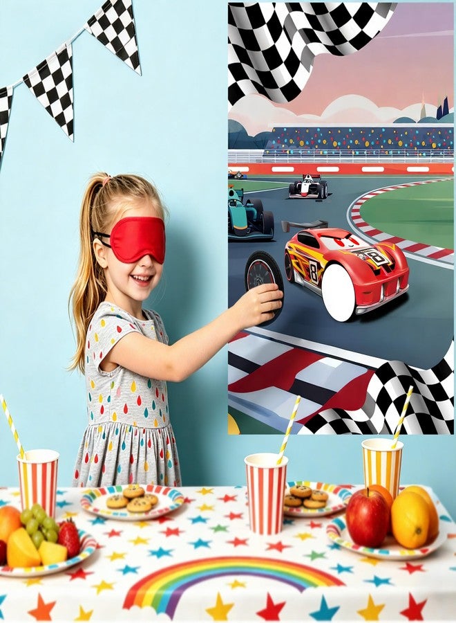لعبة تثبيت العجلة على السيارة، ملصق بحجم 21 × 28 بوصة - Image 4