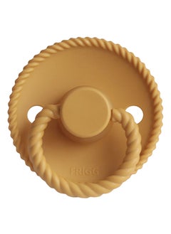 FRIGG Rope Latex Pacifier, 0-6 Months, Size 1 - Honey Gold  - Image 2