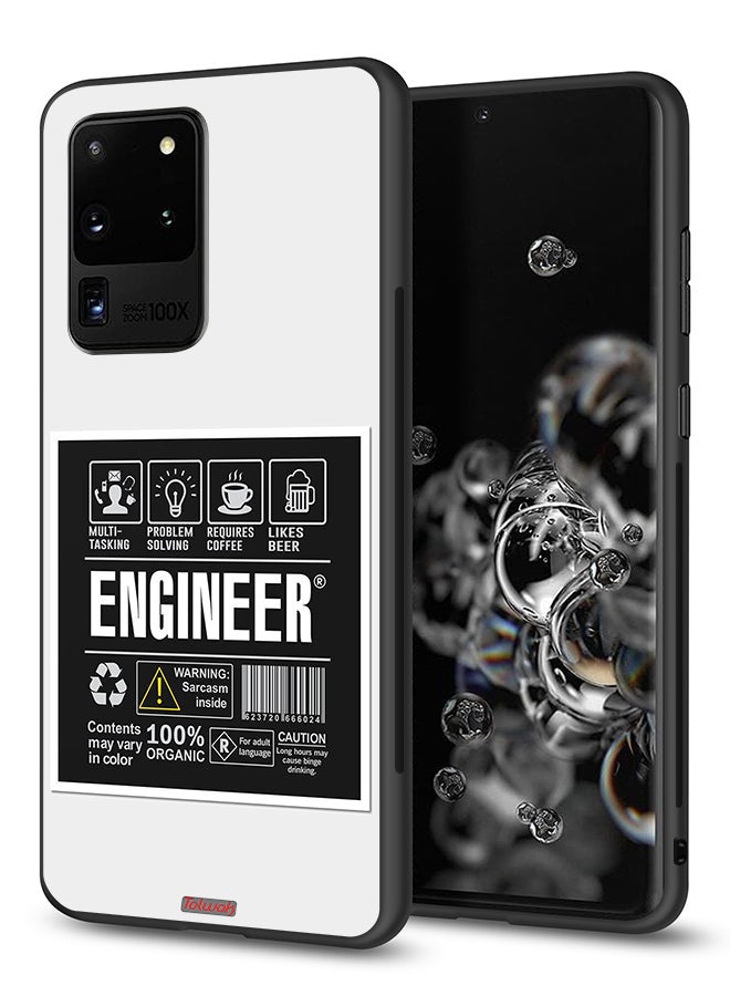 Tolwak Samsung Galaxy S20 Ultra Protective Case Cover Engineer Sticker - Image 1
