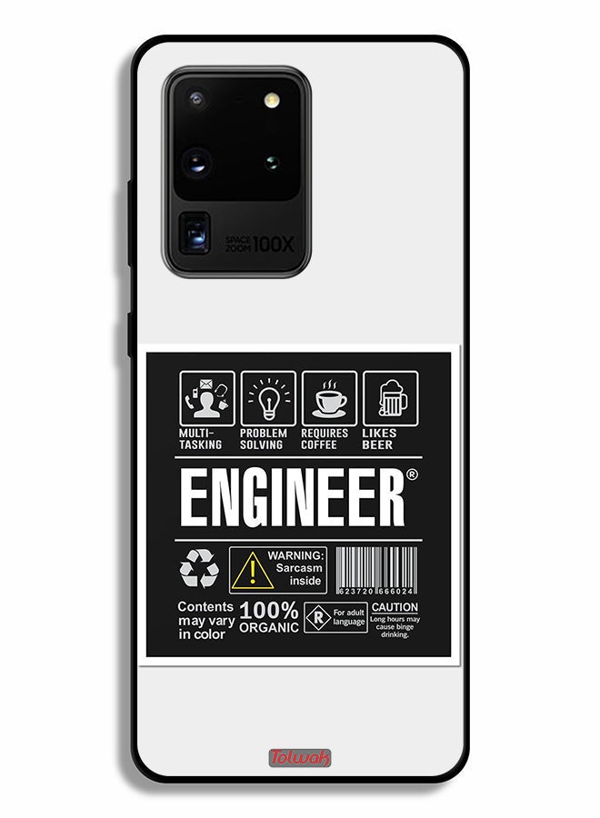 Tolwak Samsung Galaxy S20 Ultra Protective Case Cover Engineer Sticker - Image 2