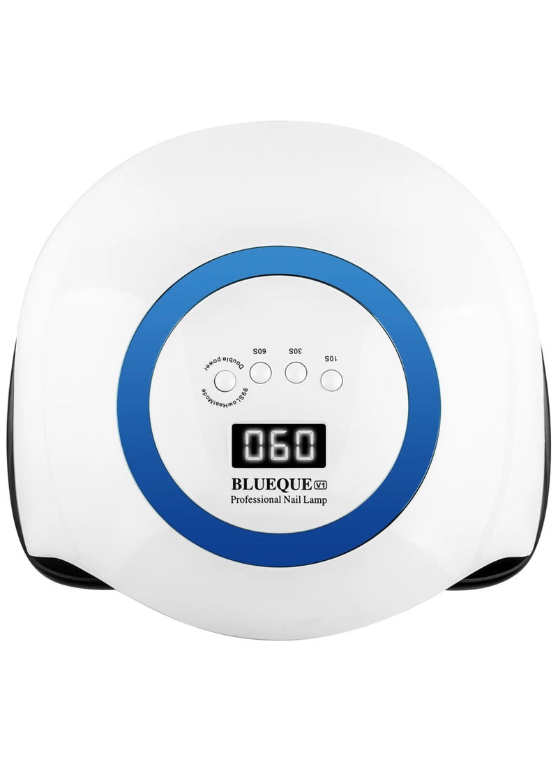 BLUEQUE 2021 OEM 168 واط BQ V1 مصباح أظافر LED بالأشعة فوق البنفسجية مجفف أظافر مصباح جل طلاء أظافر - Image 1