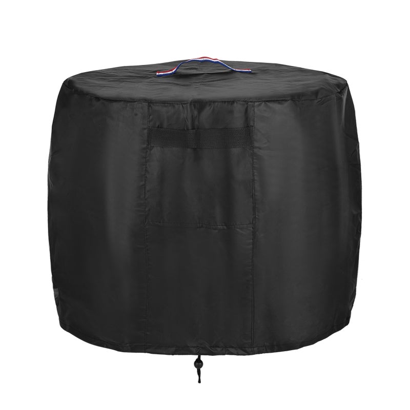 Outdoor Fire Pit Cover Waterproof Propane Gas Fire Pit Protective Cover with Drawstring Bottom - Image 1