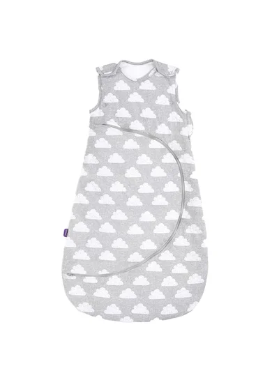 Snuz Pouch Sleeping Bag Fir Infant And Baby Clever Nappy Change Zip 100% Cotton For Temperatures If 21 - 23 Celsius Suitable From 0 To 6 Months Colour Cloud Nine Maximum Baby Length 68 Cm