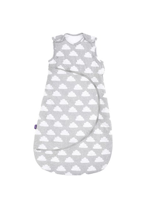 Pouch Sleeping Bag Fir Infant And Baby Clever Nappy Change Zip 100% Cotton For Temperatures If 21 - 23 Celsius Suitable From 0 To 6 Months Colour Cloud Nine Maximum Baby Length 68 Cm