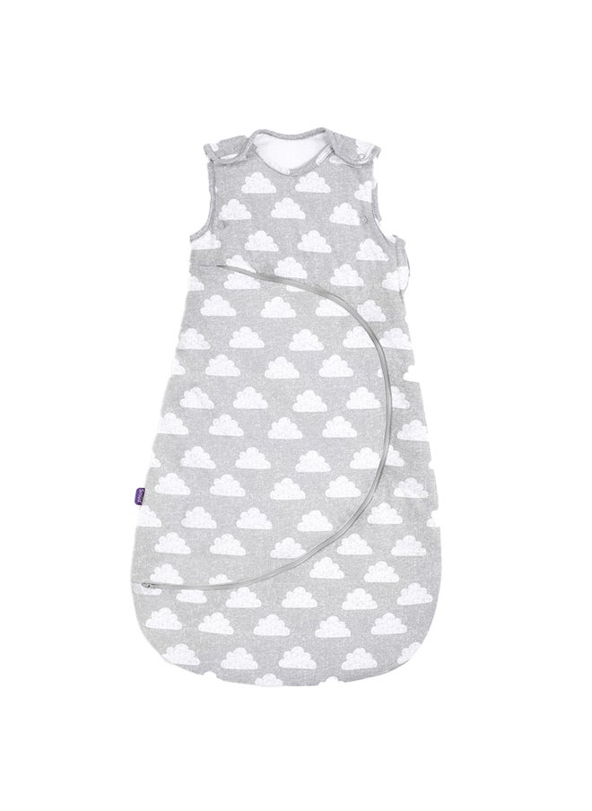 Snuz - Pouch Sleeping Bag Fir Infant And Baby Clever Nappy Change Zip 100% Cotton For Temperatures If 21 - 23 Celsius Suitable From 0 To 6 Months Colour Cloud Nine Maximum Baby Length 68 Cm - Image 1