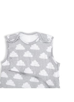 Snuz Pouch Sleeping Bag Fir Infant And Baby Clever Nappy Change Zip 100% Cotton For Temperatures If 21 - 23 Celsius Suitable From 0 To 6 Months Colour Cloud Nine Maximum Baby Length 68 Cm  - Image 3