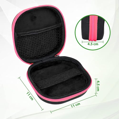 GadgetBite Earphone Carrying EVA Case for Earphones, Headset, Pen Drives, SD Cards - (Carry case only) (Pink) - Image 4