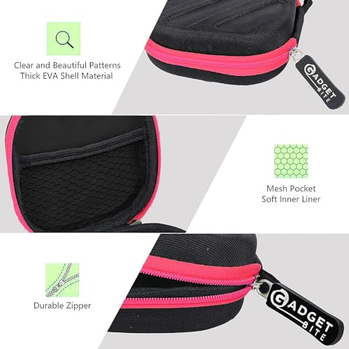GadgetBite Earphone Carrying EVA Case for Earphones, Headset, Pen Drives, SD Cards - (Carry case only) (Pink) - Image 5