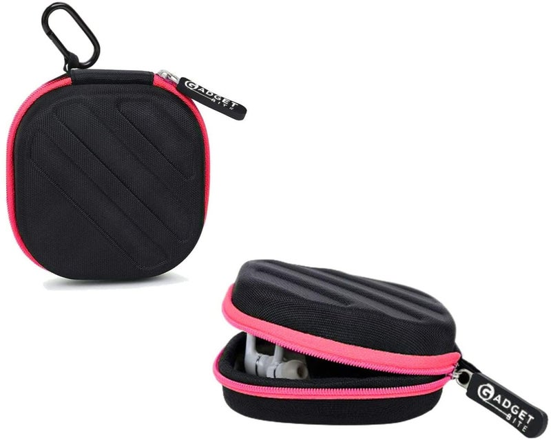 GadgetBite Earphone Carrying EVA Case for Earphones, Headset, Pen Drives, SD Cards - (Carry case only) (Pink) - Image 1