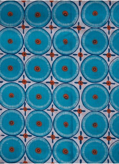 Home-Tex Design 3 Piece Hometex Design 100% Cotton Printed Flat Sheet Set ENERGIE BLUE - 1 Flat Sheet (240x260 cm) + 2 Pillow Covers (50x80 cm)  - Image 2
