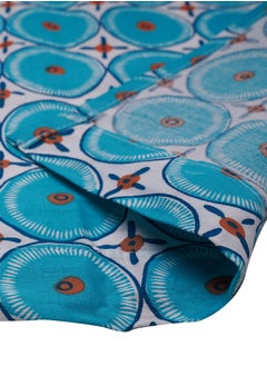 Home-Tex Design 3 Piece Hometex Design 100% Cotton Printed Flat Sheet Set ENERGIE BLUE - 1 Flat Sheet (240x260 cm) + 2 Pillow Covers (50x80 cm)  - Image 3