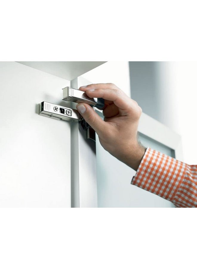 Blum Blum 973A0500.01x20 973A Blumotion Straight Arm Full Overlay Hinge for Doors, Nickel Finish (Pack of 20)  - Image 2
