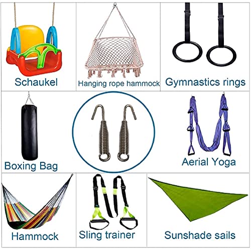 kaushalendra Heavy Duty Swing Spring for Hammock and Porch Swings - Silver - Image 4