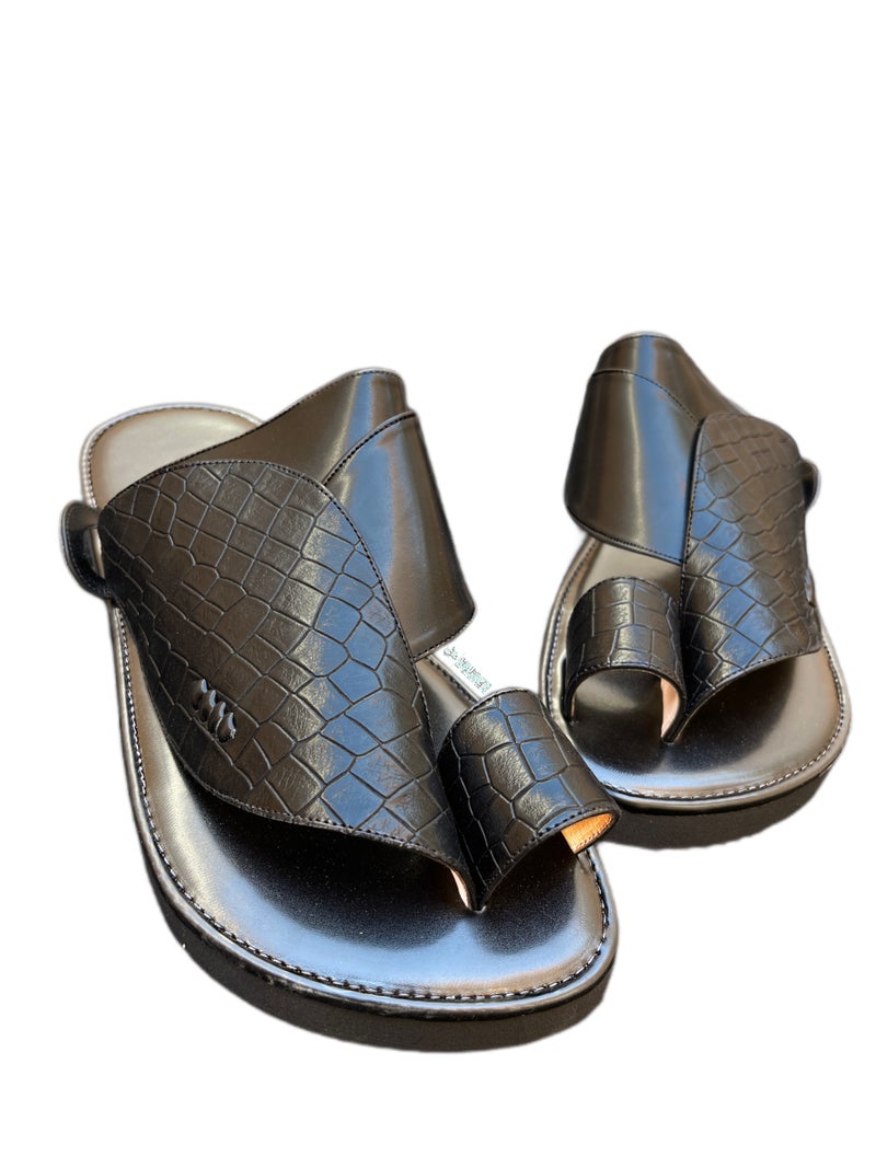 Zubairiya Naal | For Daily Wear, Eid and Occasions | Sandal | Black Phantom | Saudi Arabian Eastern