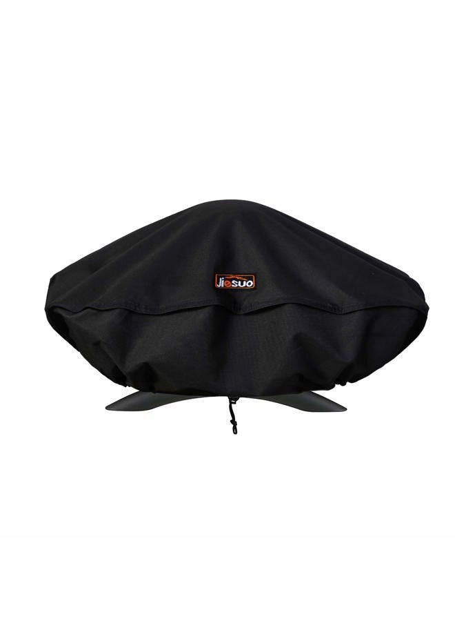 Jiesuo Weber Q Series Grill Cover, Fits Q100, Q1000, Q120, Q1200 and Baby Q, Black, Grill Cover - Image 1
