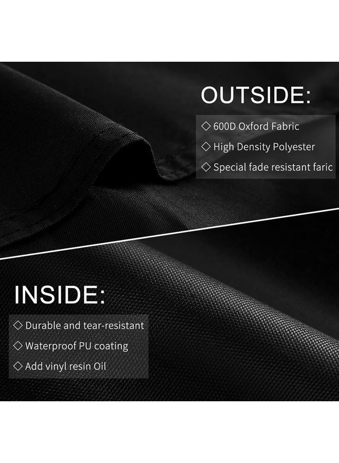 Jiesuo Weber Q Series Grill Cover, Fits Q100, Q1000, Q120, Q1200 and Baby Q, Black, Grill Cover - Image 4