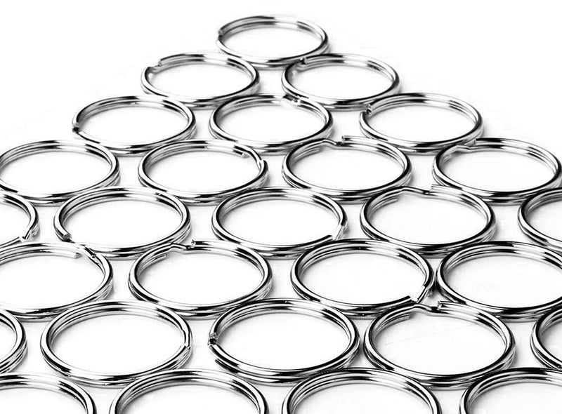 ADD Gear DIY Nickel Plated Key Ring Steel Round 1.1 inch (28 mm) Split Ring Key Rings for Car Home Keys, Arts & Crafts (15) - Image 1