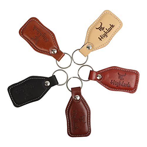 Highlark Signature Leather Finish Keychain for Men & Women | Durable Metal Key Holder for Car and Bike Keys | Elegant Everyday Accessory - Image 4