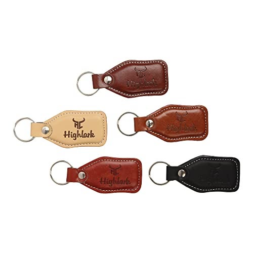 Highlark Signature Leather Finish Keychain for Men & Women | Durable Metal Key Holder for Car and Bike Keys | Elegant Everyday Accessory - Image 5