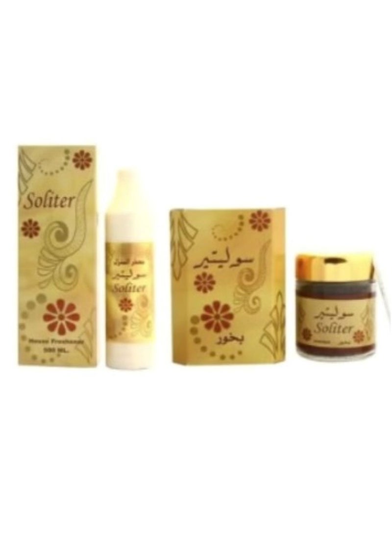 عبوة من قطعتين من بخور سوليتير