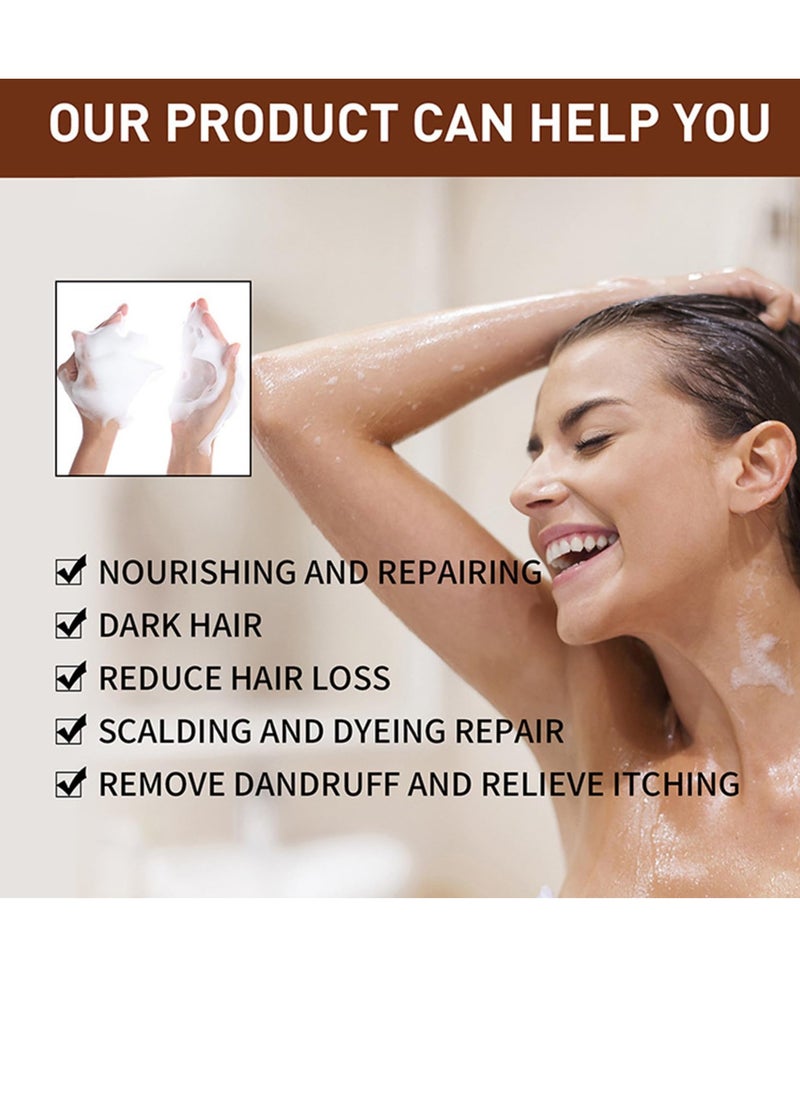 Excefore - Grey Hair Reverse Bar - Mane Root Activator Shampoo and Hair Color Restorer, Reverse Grey Hair Bar Shampoo, Natural Hair Darkening Soap for Grey Hair Care, 2 PCS - Image 1