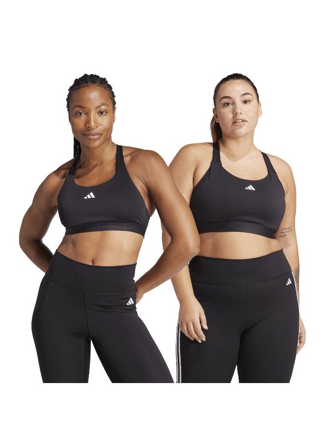 Adidas Tlrdrct Hs Bra Black Training Bra For Women XS A-B - Image 4