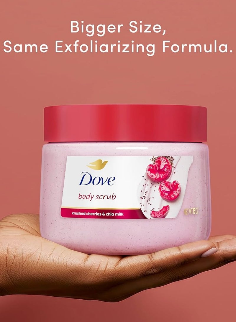 Dove Body Scrub With Crushed Cherries And Chia Milk 425 g - Image 2