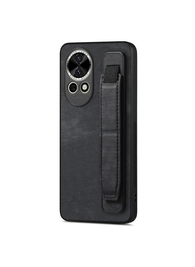 اس-توب جراب خلفي من الجلد لهاتف Huawei Nova 13 Pro مع حامل سوار المعصم الكلاسيكي - Image 1