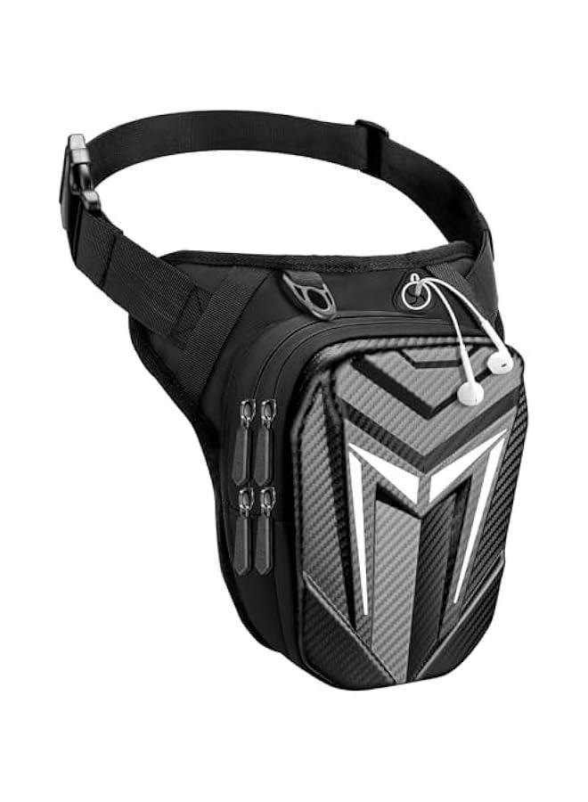 Arabest Thigh Bag with Leg Strap, Motorcycle Leg Bag Water-Resistant, Drop Leg Bag for Men Women, Sturdy EVA Drop Leg Pouch, Expandable Storage Saddle Bag for Cycling Hiking Climbing Fishing  - Image 1