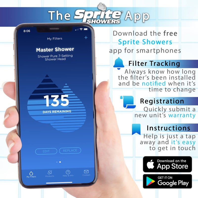 Sprite سبرايت إندستريز، إنك HHC-4 خرطوشة فلتر دش بديلة محمولة 4-pack، 4 عدّ  (عبوة من 1) - Image 2