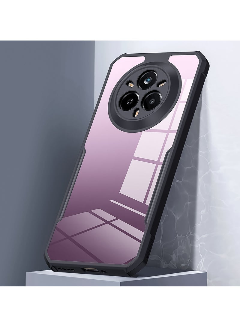 For Realme 14 Pro Case, Camera Lens Protection Back Cover, TPU+PC Shockproof Bumper Mobile Phone Case, Anti-Yellowing Slim Fit Protective Casing - Image 5