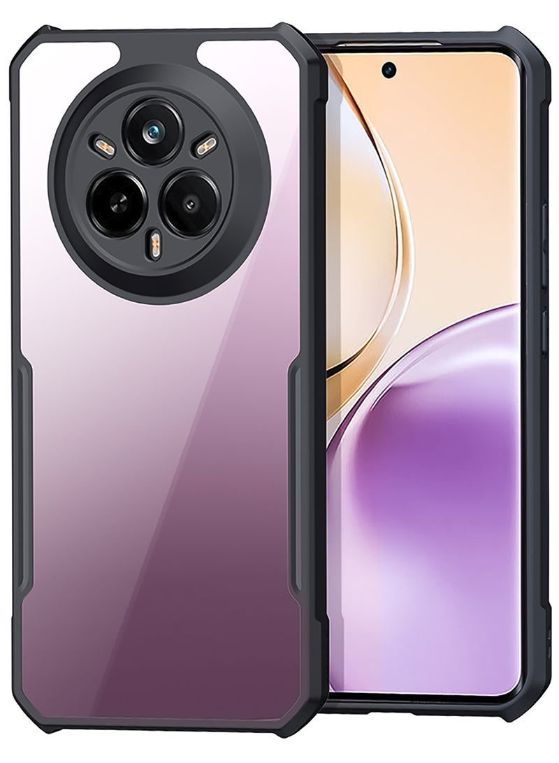 For Realme 14 Pro Case, Camera Lens Protection Back Cover, TPU+PC Shockproof Bumper Mobile Phone Case, Anti-Yellowing Slim Fit Protective Casing - Image 1