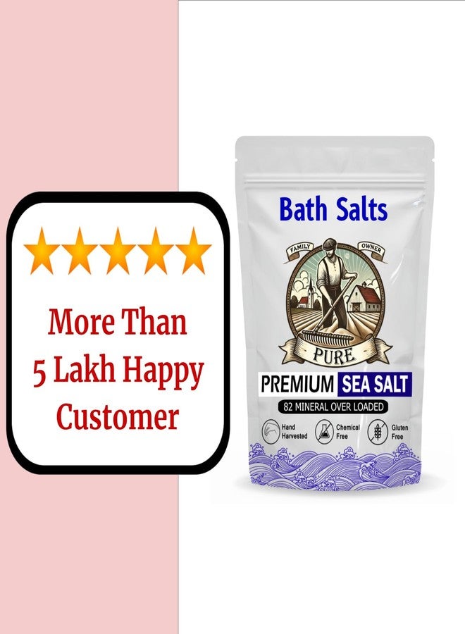 LibidSafe LibiSafe Pure & Natural Organi 400GM Crystal Bath Salt - Calming, Relaxing, Spa, Pain Relief for Men and Women, Negative Energy Detox, Sea Salt - Image 4