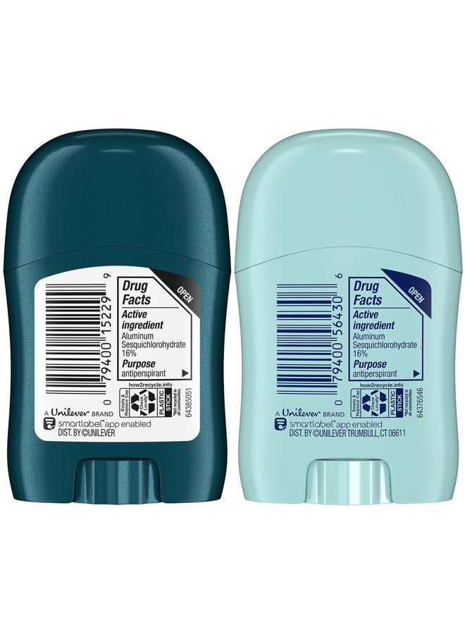 Degree Travel Deodorant Variety 72-Pack (36 Cool Rush + 36 Shower Clean) – 72H Body Heat Activated Mini Antiperspirant, 0.5 Oz Ea - Image 2