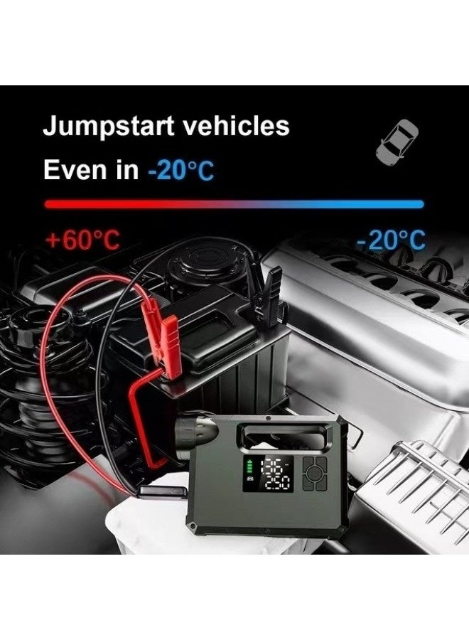 Choetech TC0017 4-in-1 10000mAh Car Jump Starter Power Bank Air Pump LED Flashlight - Image 2