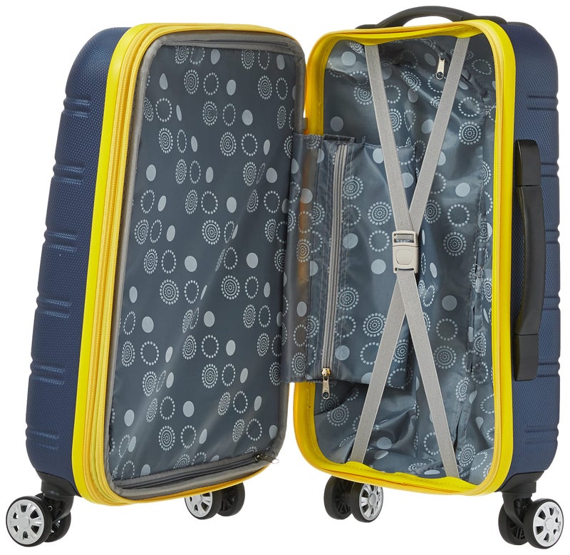 Rockland Melbourne Hardside Expandable Spinner Wheel Luggage, Navy, Carry-On 20-Inch - Image 5