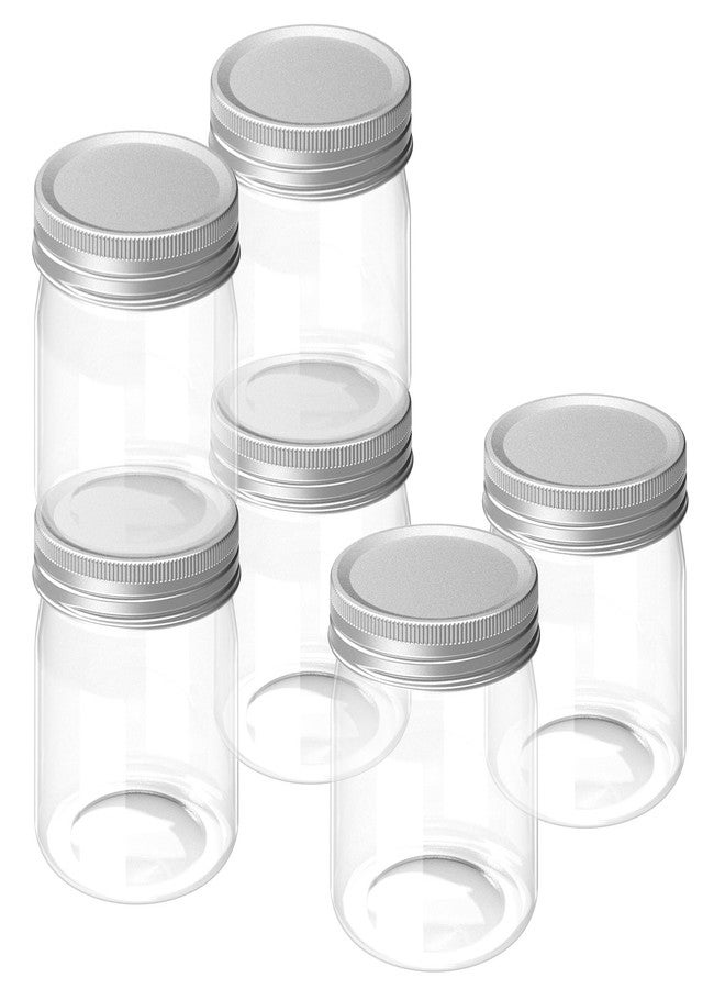 All Time Plastic Storage Jar Set of 6| Storage Containers Set of 6 | Food Grade & BPA free Canister | Airtight Seal & Stackable Storage Contaners for Kitchen| Transparent | Set of 6 (230 ml x 6 Pcs) - Image 1