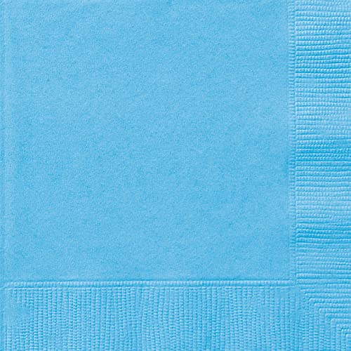 Unique Powder Blue Solid Luncheon Napkins - (Pack of 20) - Elegant Design - Perfect for Parties, Events & Everyday Use - Image 1