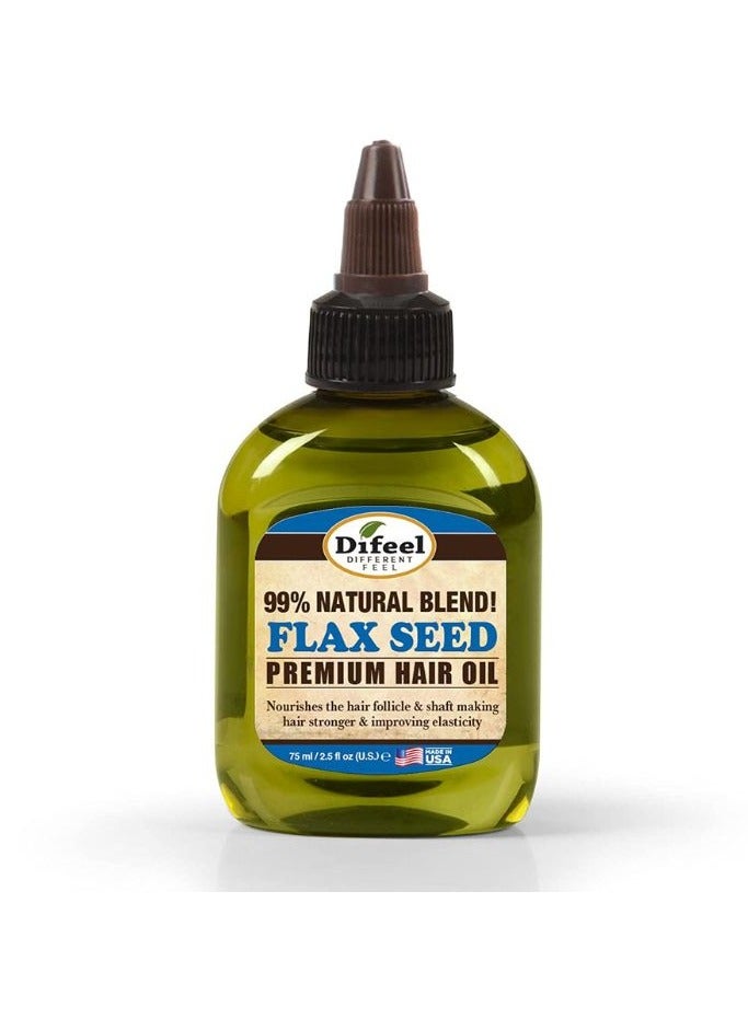 difeel Difeel 99% Natural Blend Flax Seed Hair Oil 75Ml : 15104